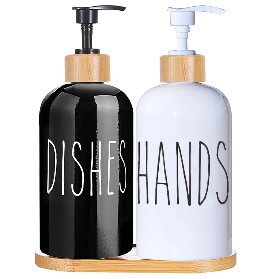 Countertop Dish Brush Set in a tidy kitchen organization setup