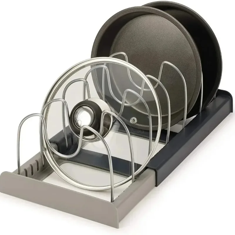 Expandable Dish Drying Rack in a tidy kitchen organization setup