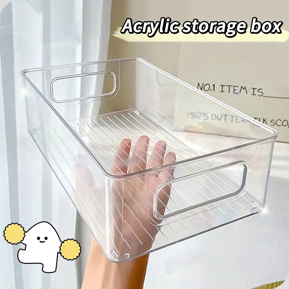 Clear Stackable Fridge Bins in a tidy kitchen organization setup